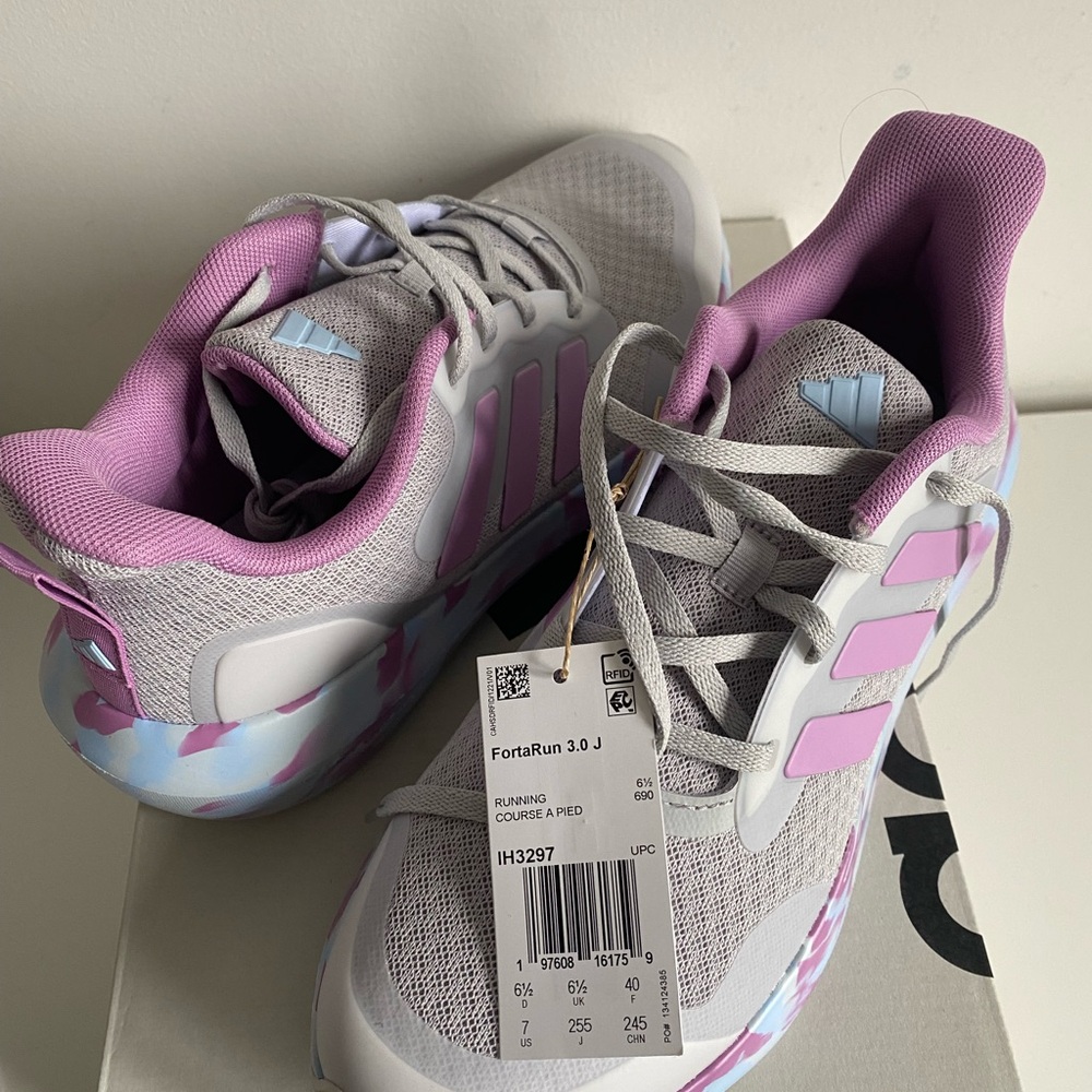 Brand New- Adidas Women's FortaRun 3.0 Shoes - Pink and Gray